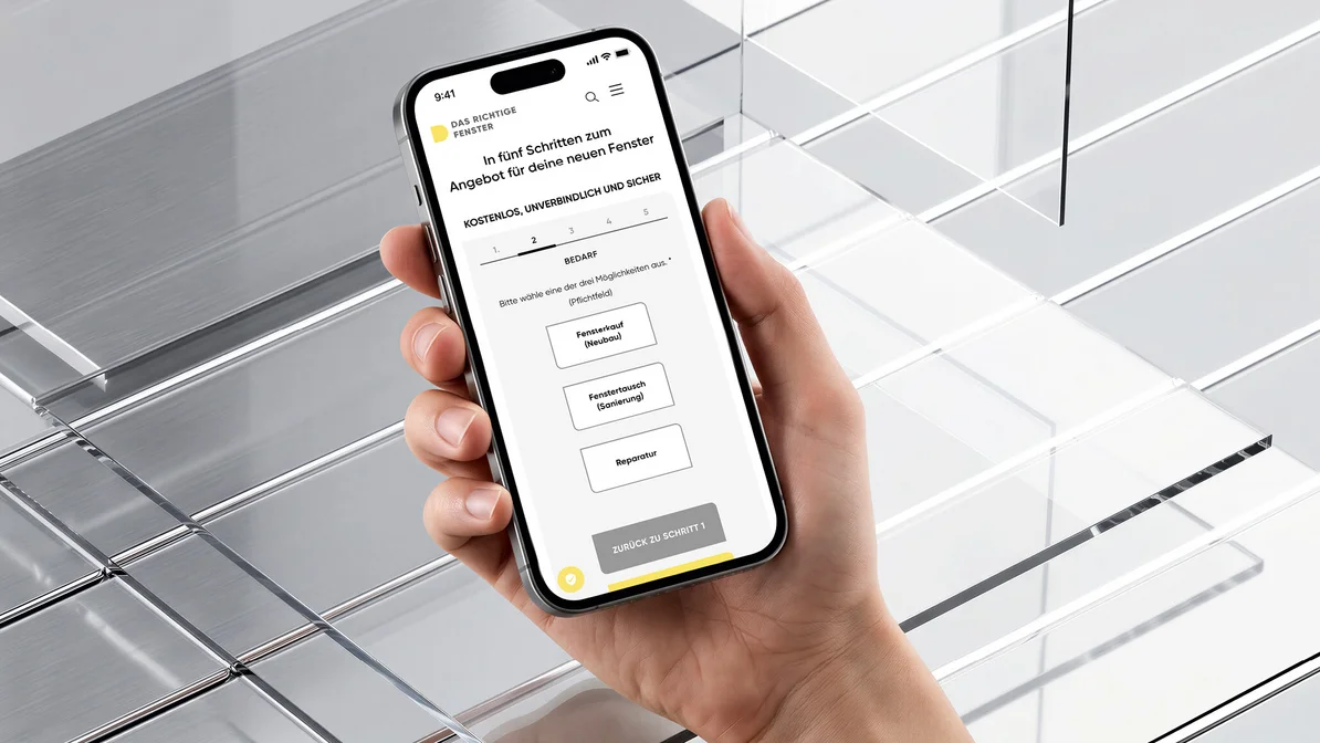 Case Grafik Das richtige Fenster Mockup Handy